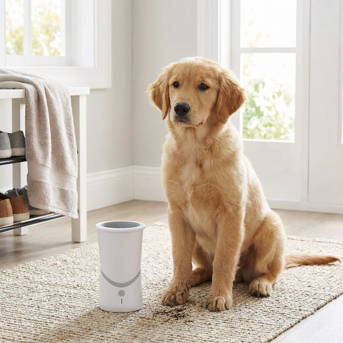 Pet electric foot washer