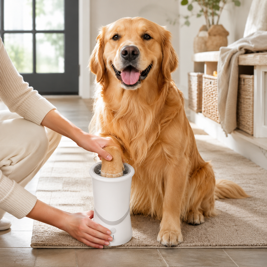 Pet electric foot washer