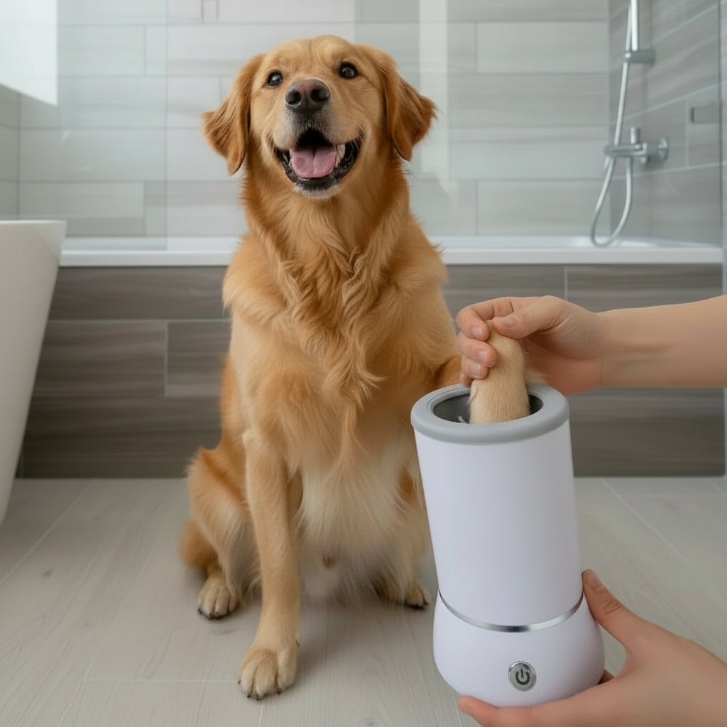 Pet electric foot washer