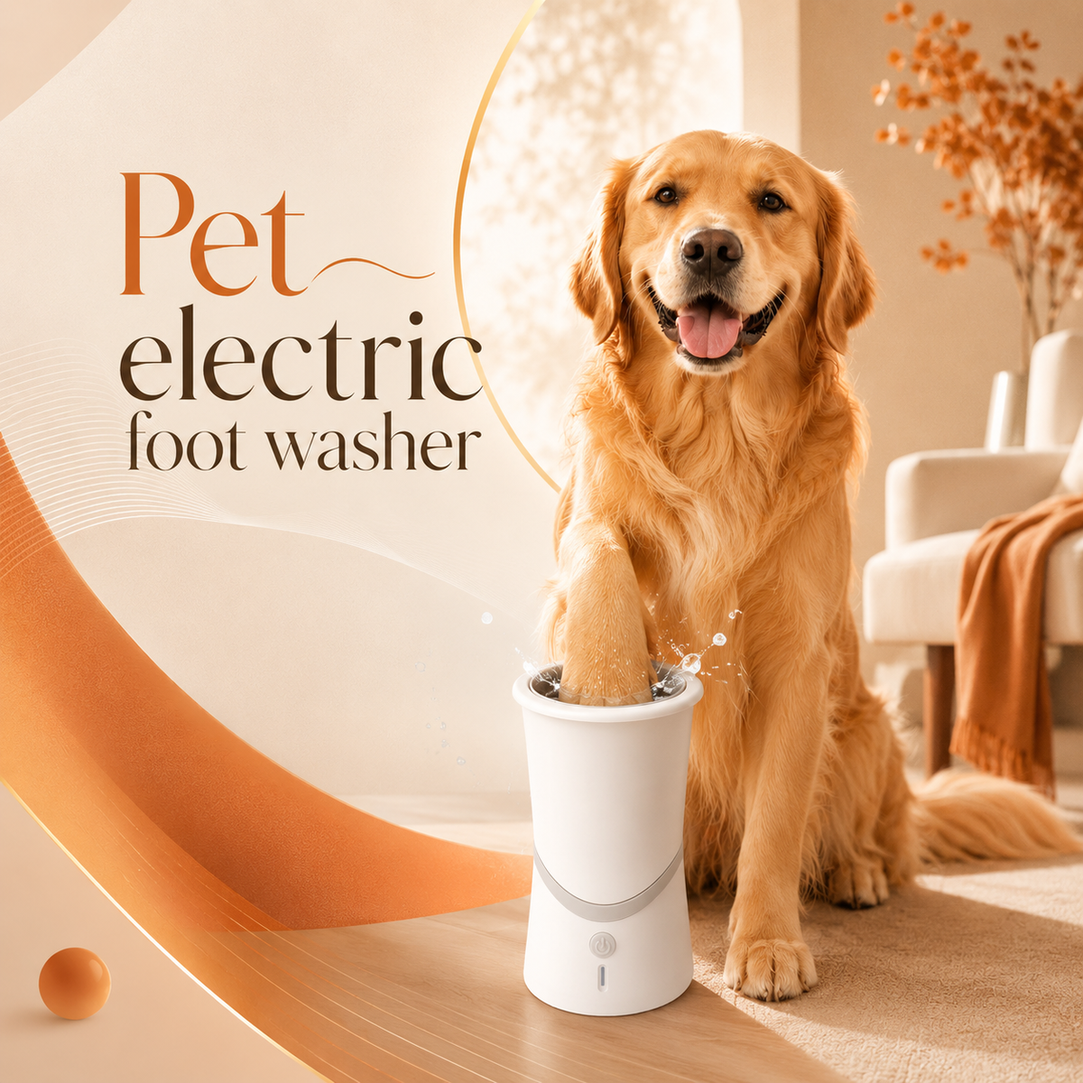 Pet electric foot washer