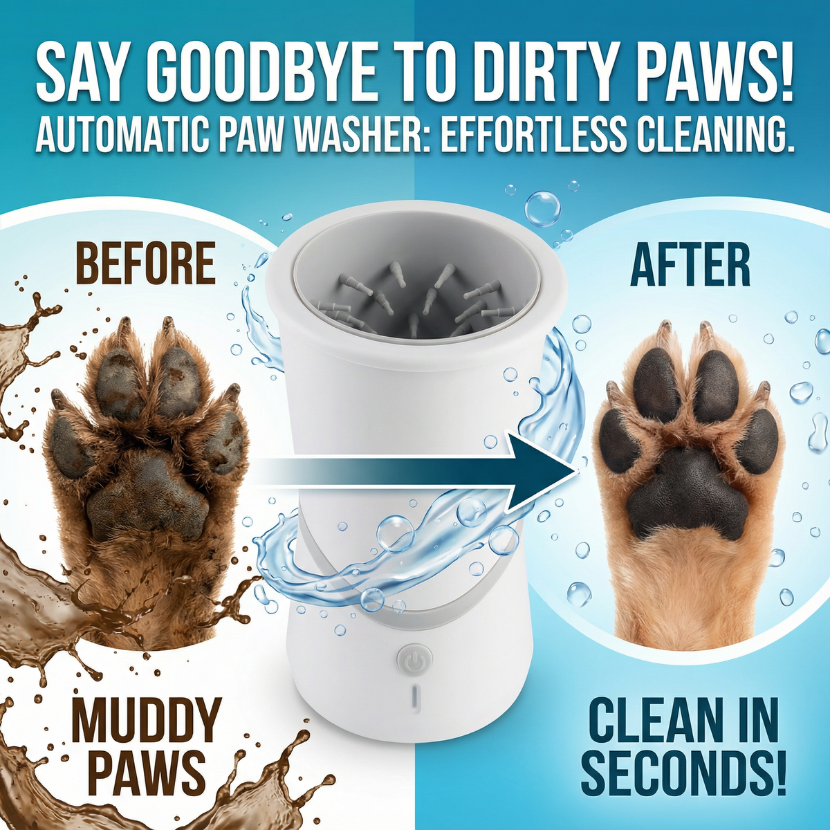 Pet electric foot washer