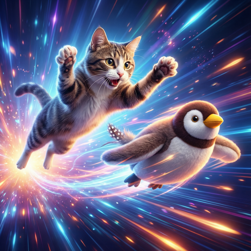 Cat bird toy