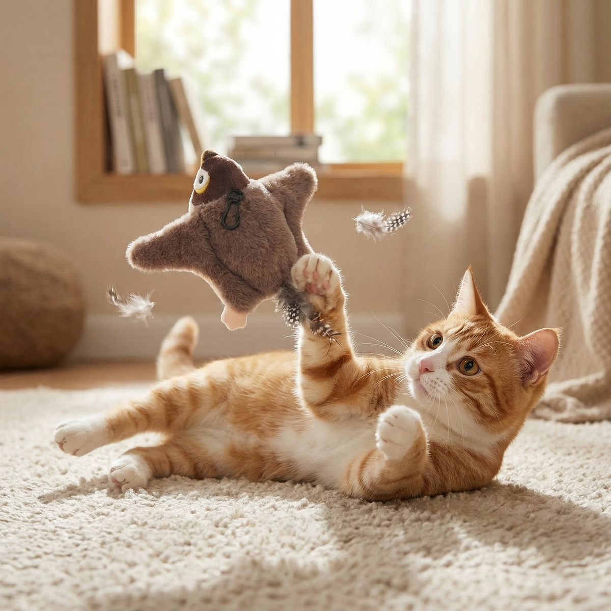 Cat bird toy