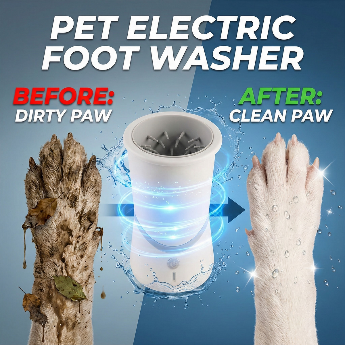 Pet electric foot washer