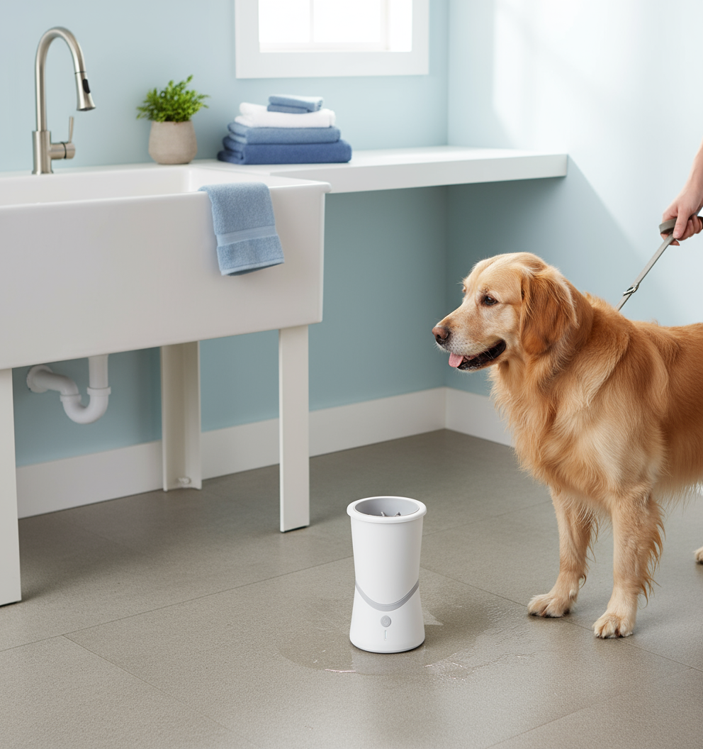 Pet electric foot washer